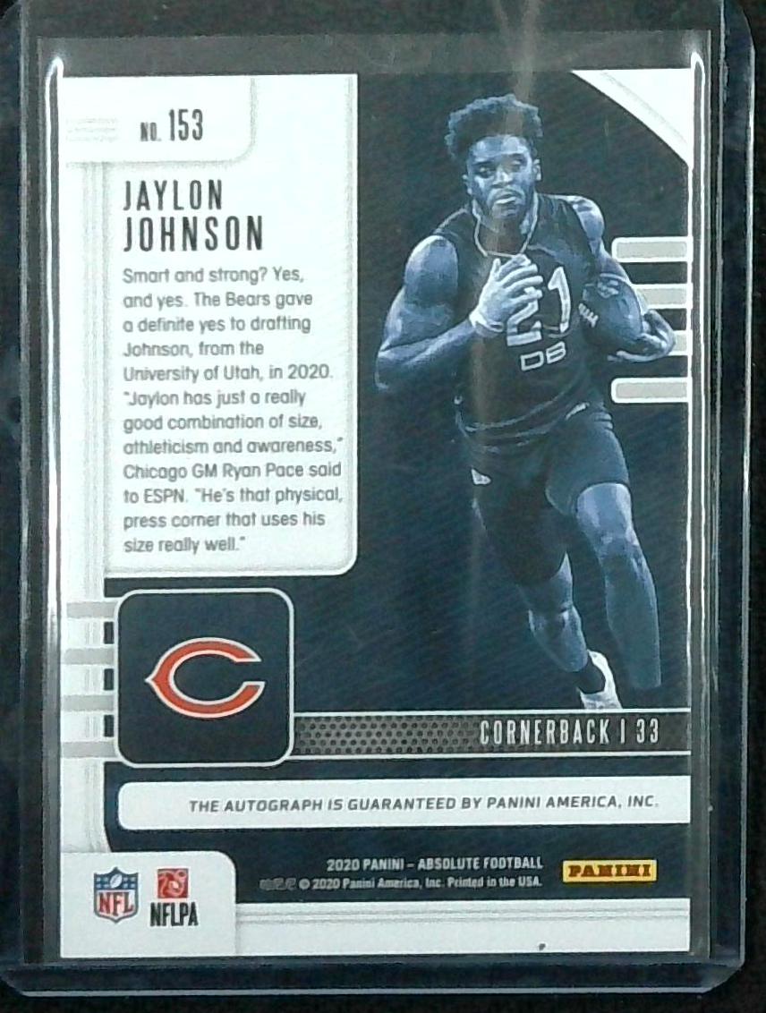 2020 Absolute Jaylon Johnson Auto /149