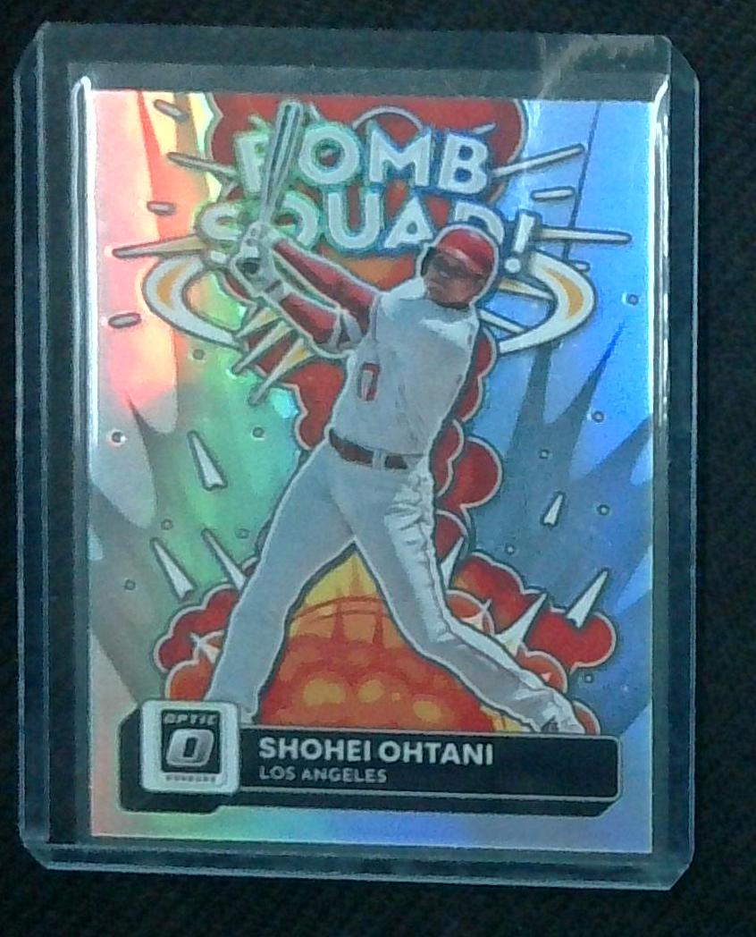 2022 Donruss Optic Shohei Ohtani Bomb Squad Holo Prizm Refractor #BS-3