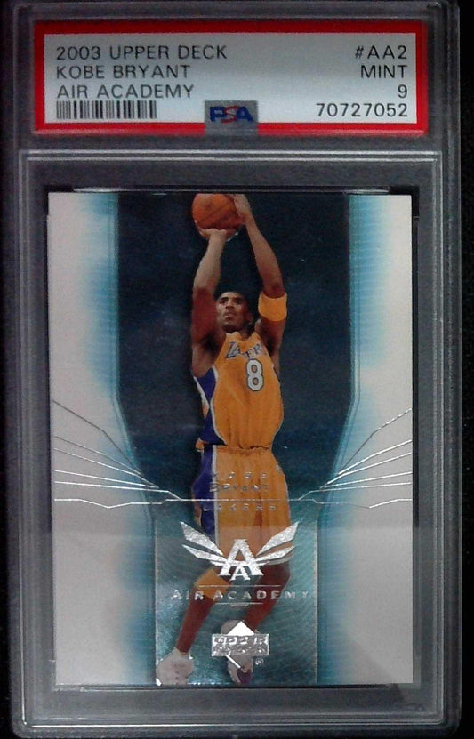 2003 Upper Deck KOBE BRYANT Air Academy Lakers #AA2 PSA 9