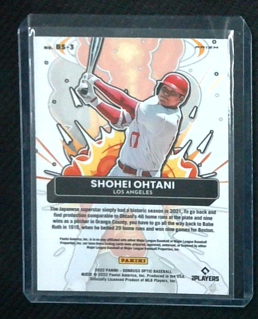 2022 Donruss Optic Shohei Ohtani Bomb Squad Holo Prizm Refractor #BS-3