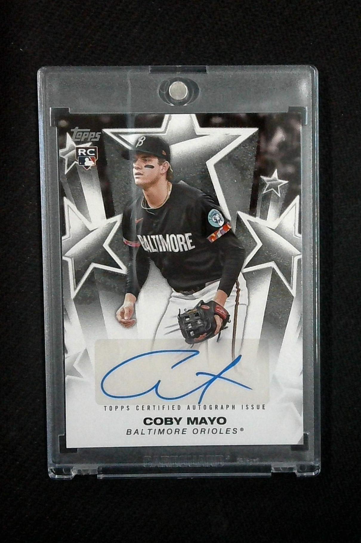 2025 Topps Series 1 Coby Mayo Rookie RC Baseball Stars Auto #BSA-CMA Orioles