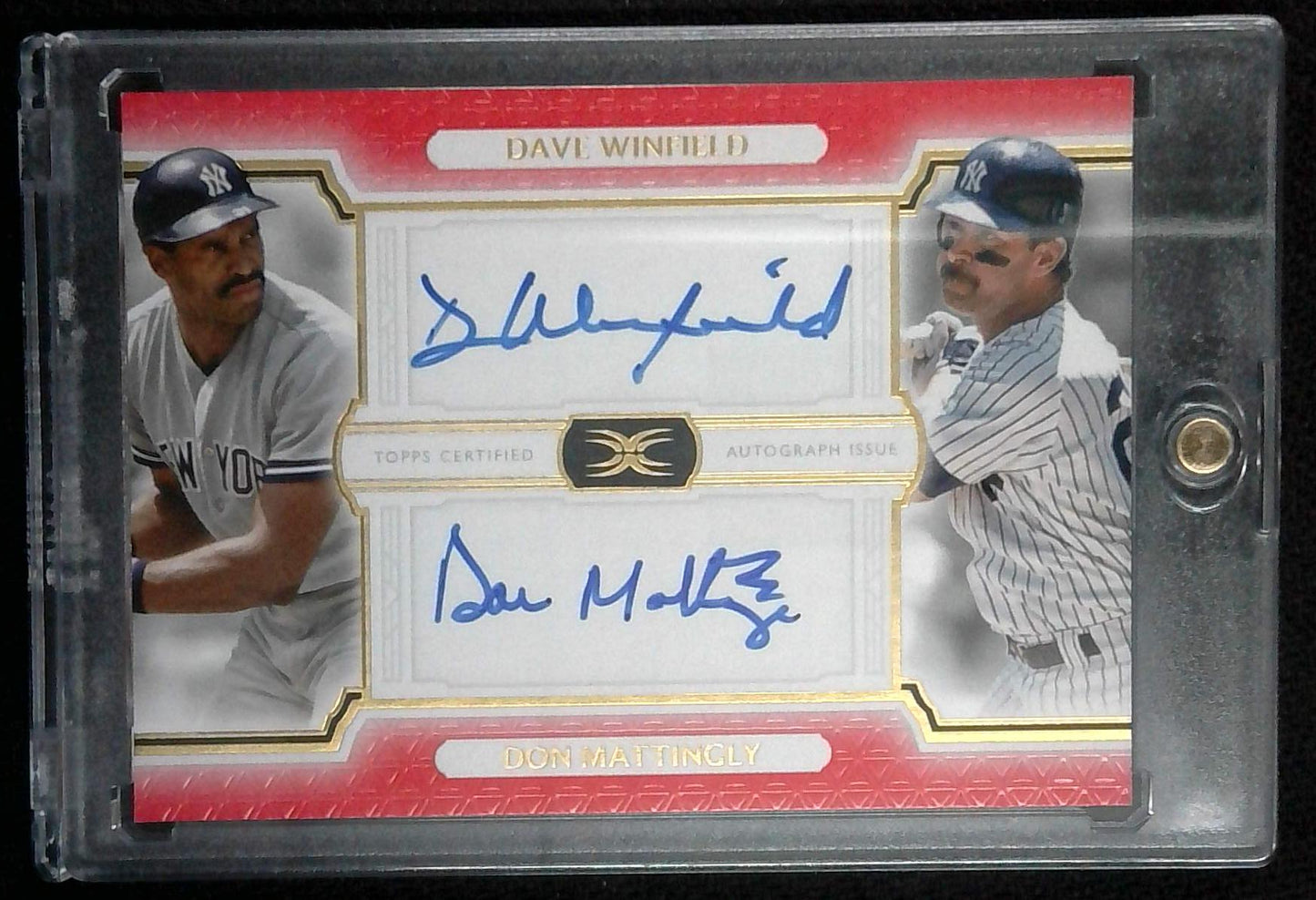 2024 Topps Definitive Dave Winfield Don Mattingly Auto Autograph 1/1 Yankees