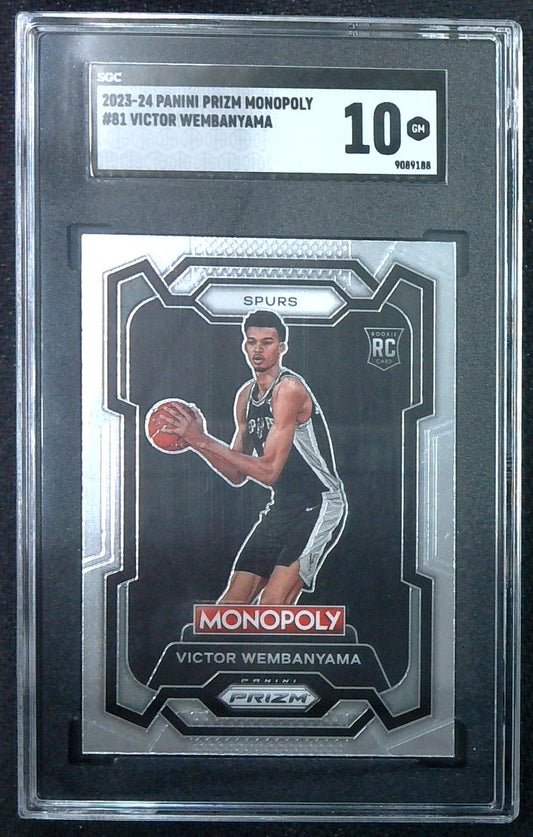 Victor Wembanyama 2023-24 Panini Prizm Monopoly #81 RC (SGC 10)
