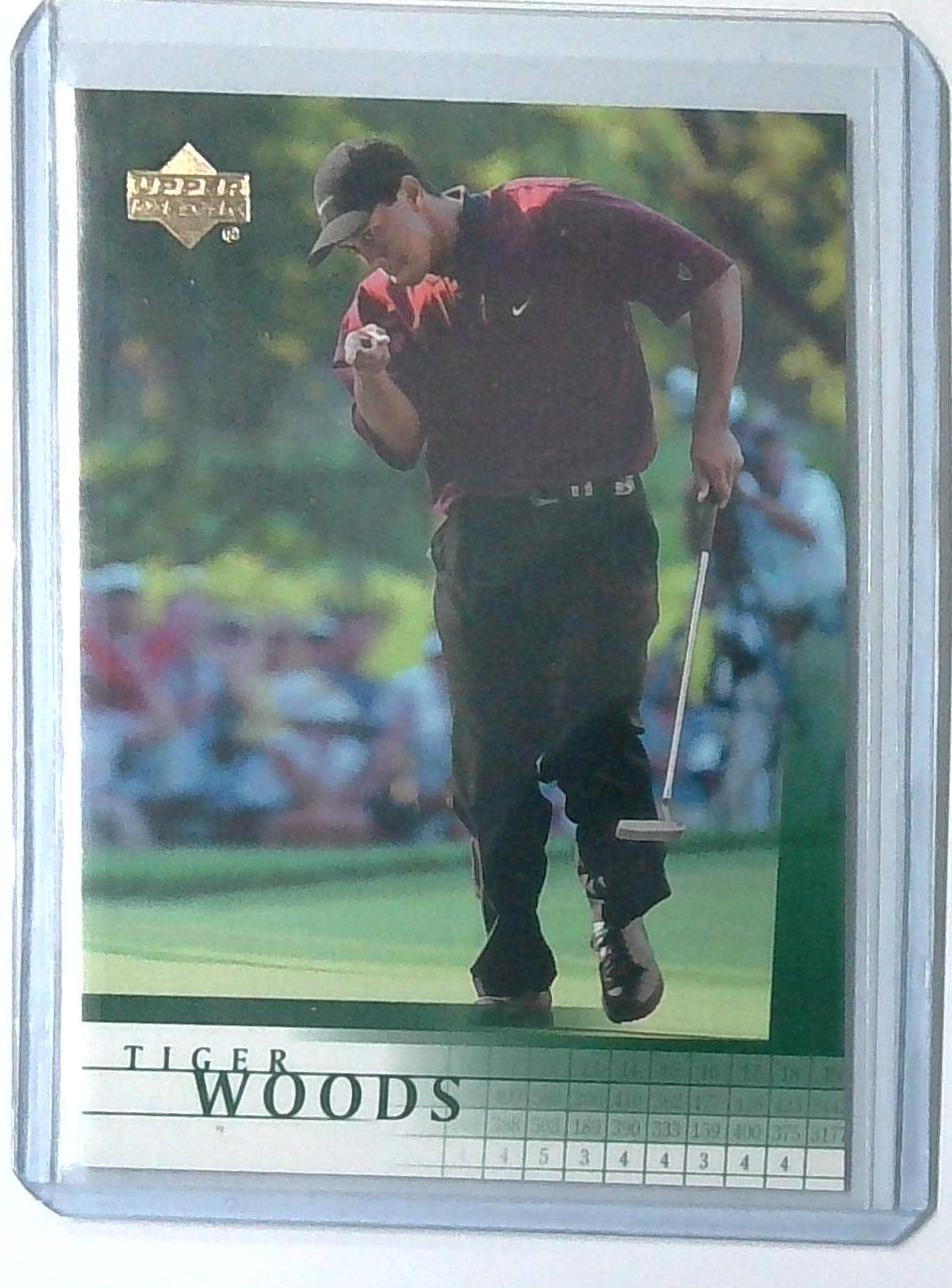 2001 Upper Deck Tiger Woods RC #1 PGA TOUR GOAT Iconic Rookie!