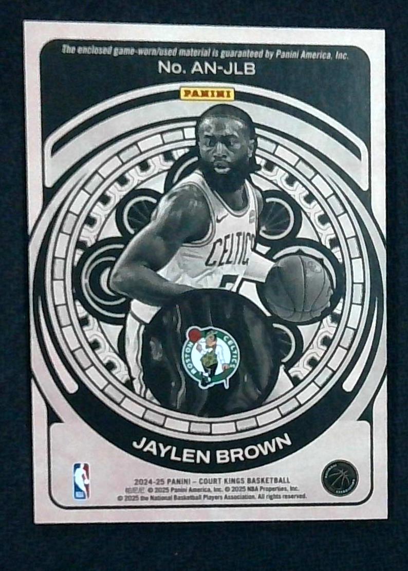 2024-25 Panini Court Kings Jaylen Brown Art Nouveau GU Patch