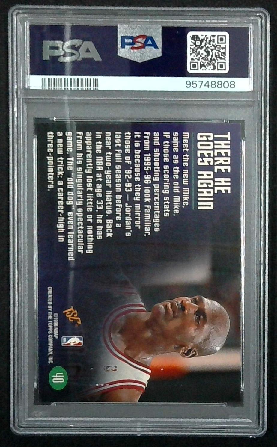 1995 Stadium Club Members Only 50 Michael Jordan #40 PSA 8 NM-MT
