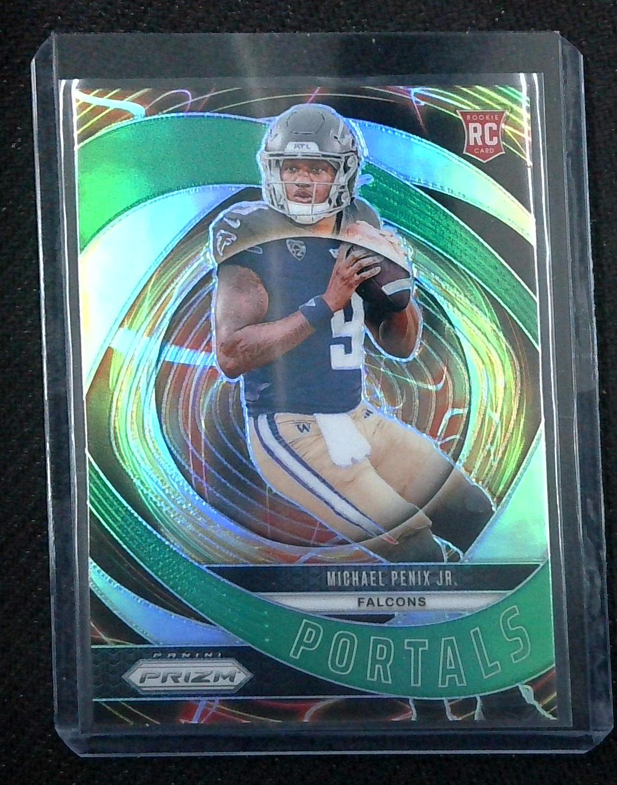 2024 Prizm MICHAEL PENIX JR Rookie Portals Green SP Falcons RC