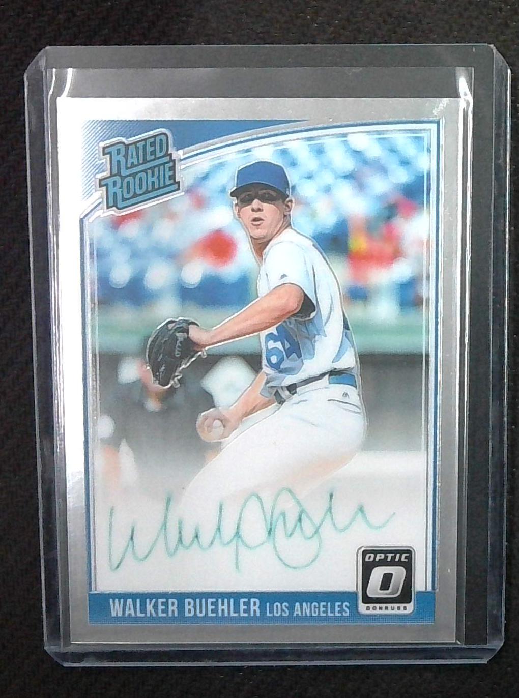 Walker Buehler AUTO~RC Donruss Optic Rated Rookie 2018 Panini Autograph