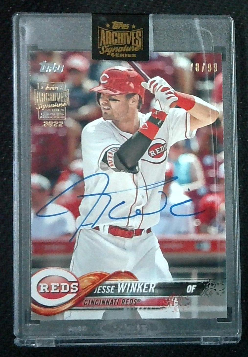 2022 Topps Archives Signature Series Jesse Winker Cincinnati Reds AUTO /99