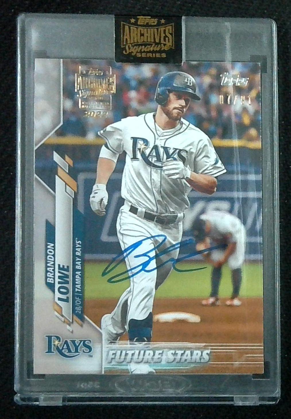 2022 Topps Archives Signature Series Brandon Lowe Auto /91