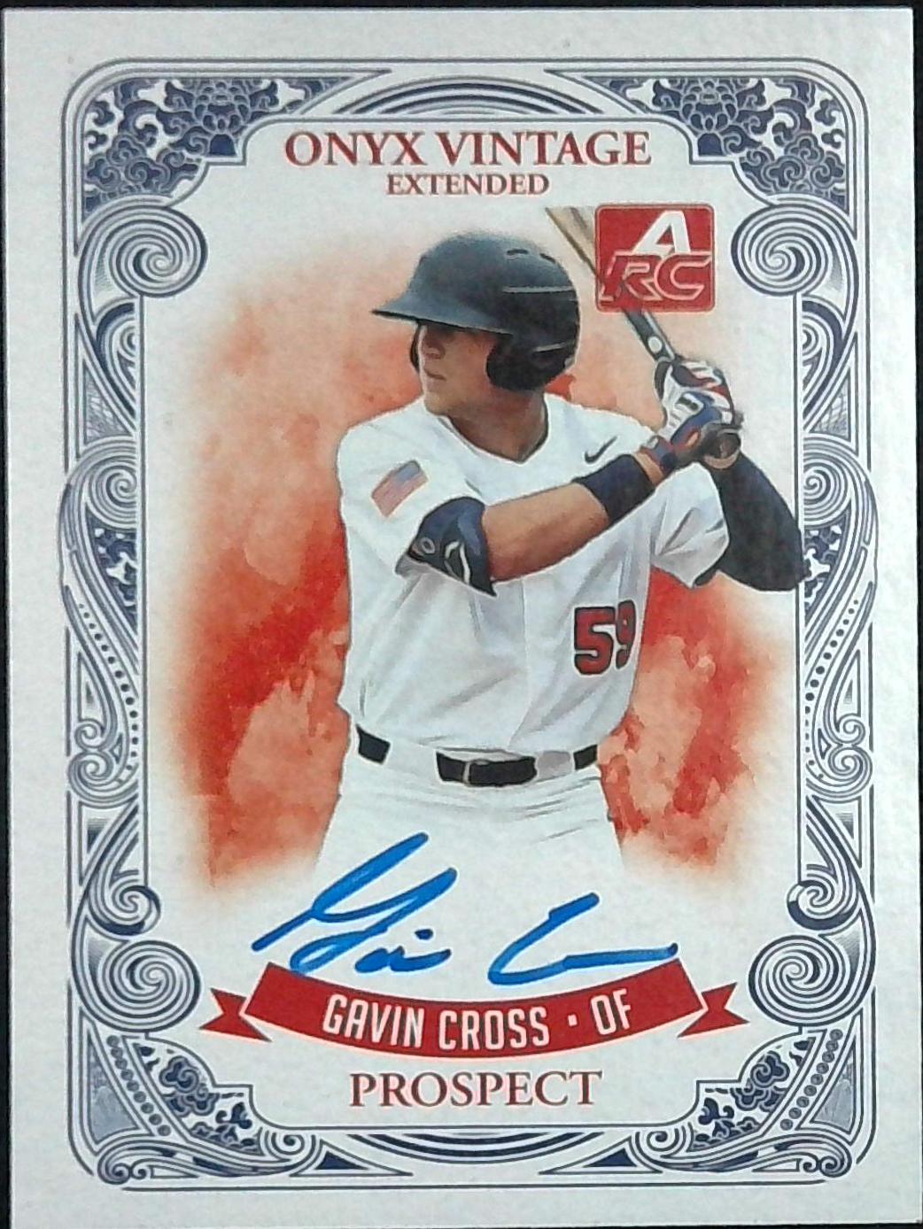 2021 Onyx Gavin Cross Blue Auto Rookie RC