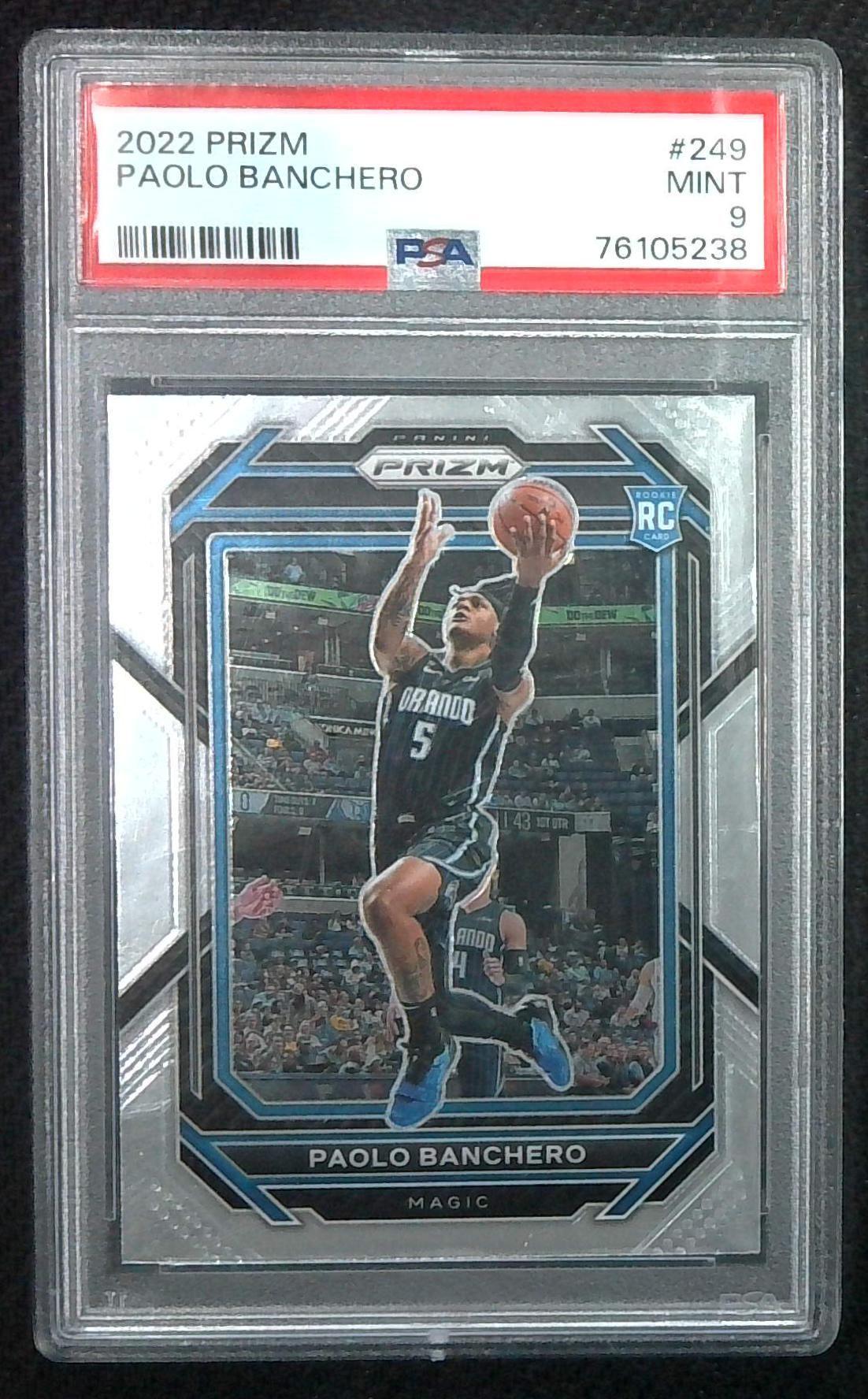 2022 Prizm Paolo Banchero Rookie PSA 9 Mint Orlando Magic RC