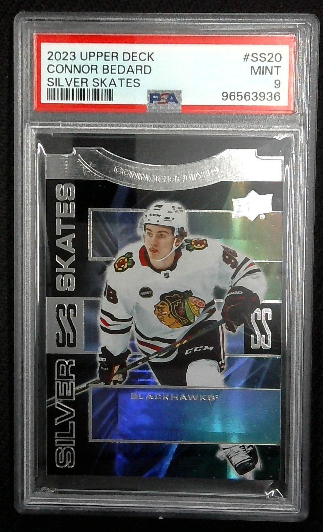 2023-24 Upper Deck Connor Bedard Silver Skates Rookie RC #SS20 PSA 9 Blackhawks