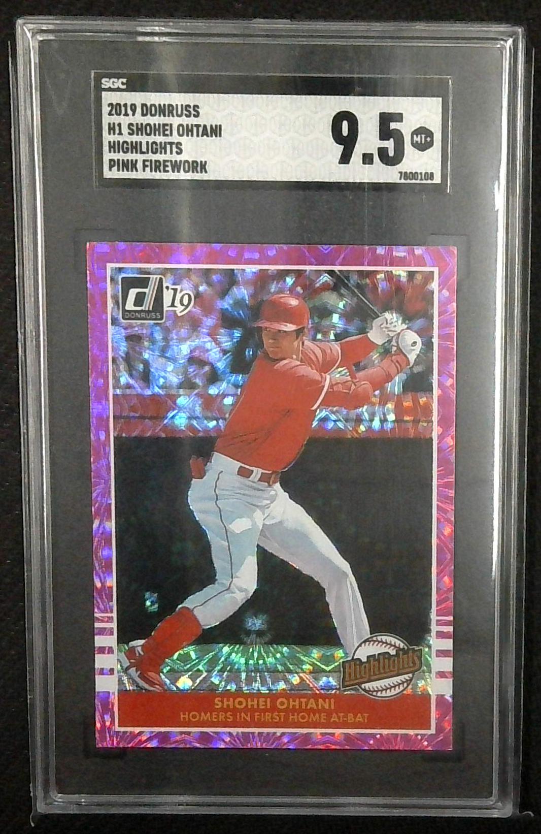 2019 Panini Donruss - Highlights Shohei Ohtani #H1 Pink Firework SGC 9.5