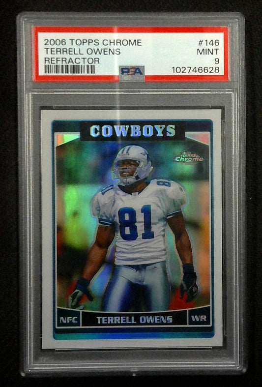 2006 Topps Chrome Terrell Owens Refractor PSA 9