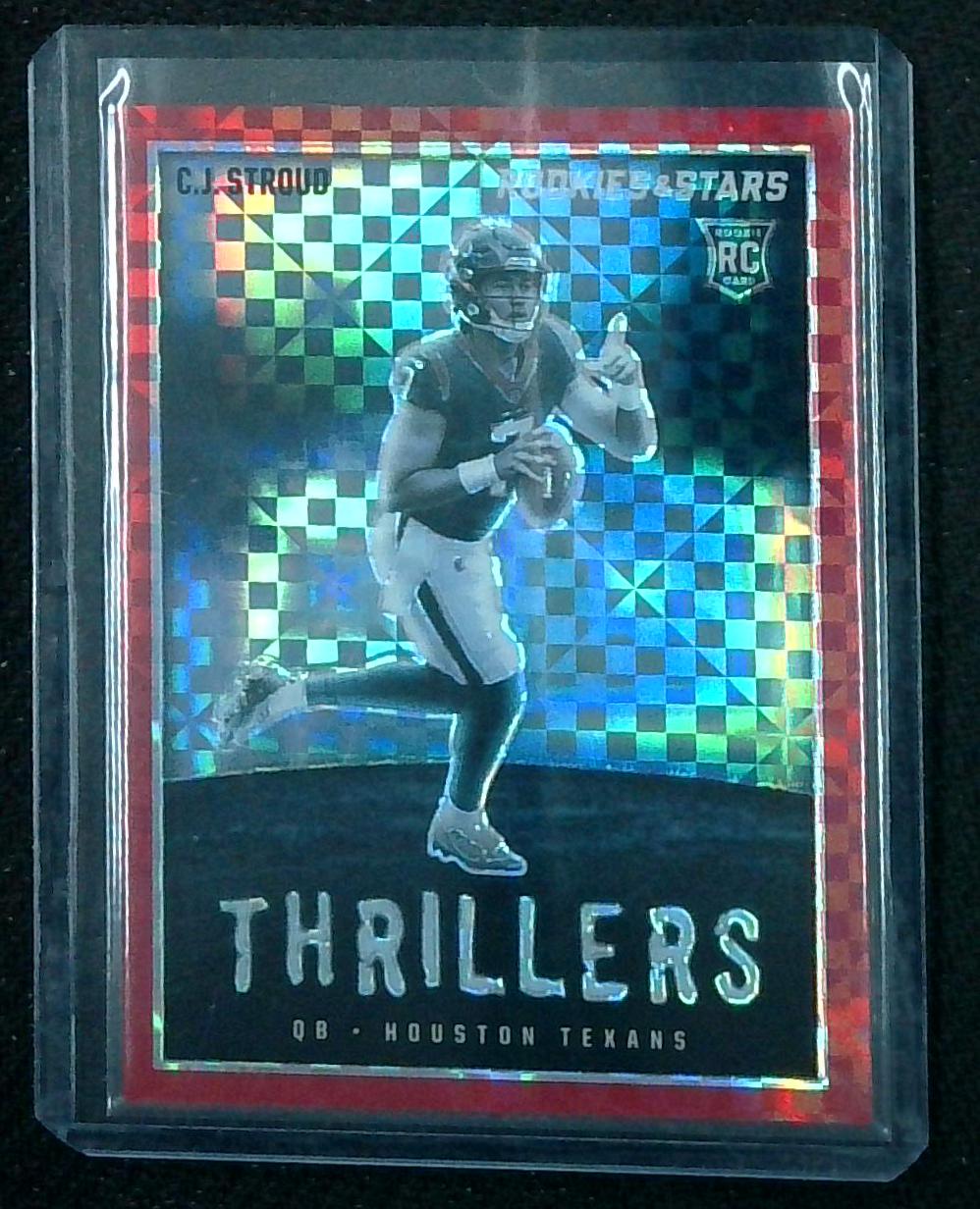 2023 Panini Rookies & Stars C.J Stroud RC Thrillers Red Plaid Prizm