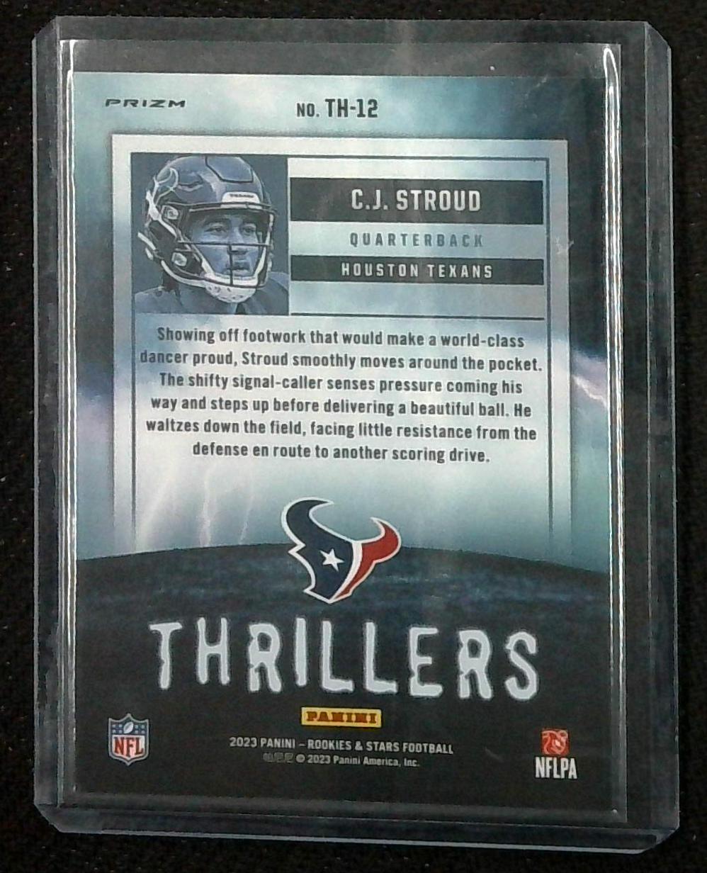 2023 Panini Rookies & Stars C.J Stroud RC Thrillers Red Plaid Prizm