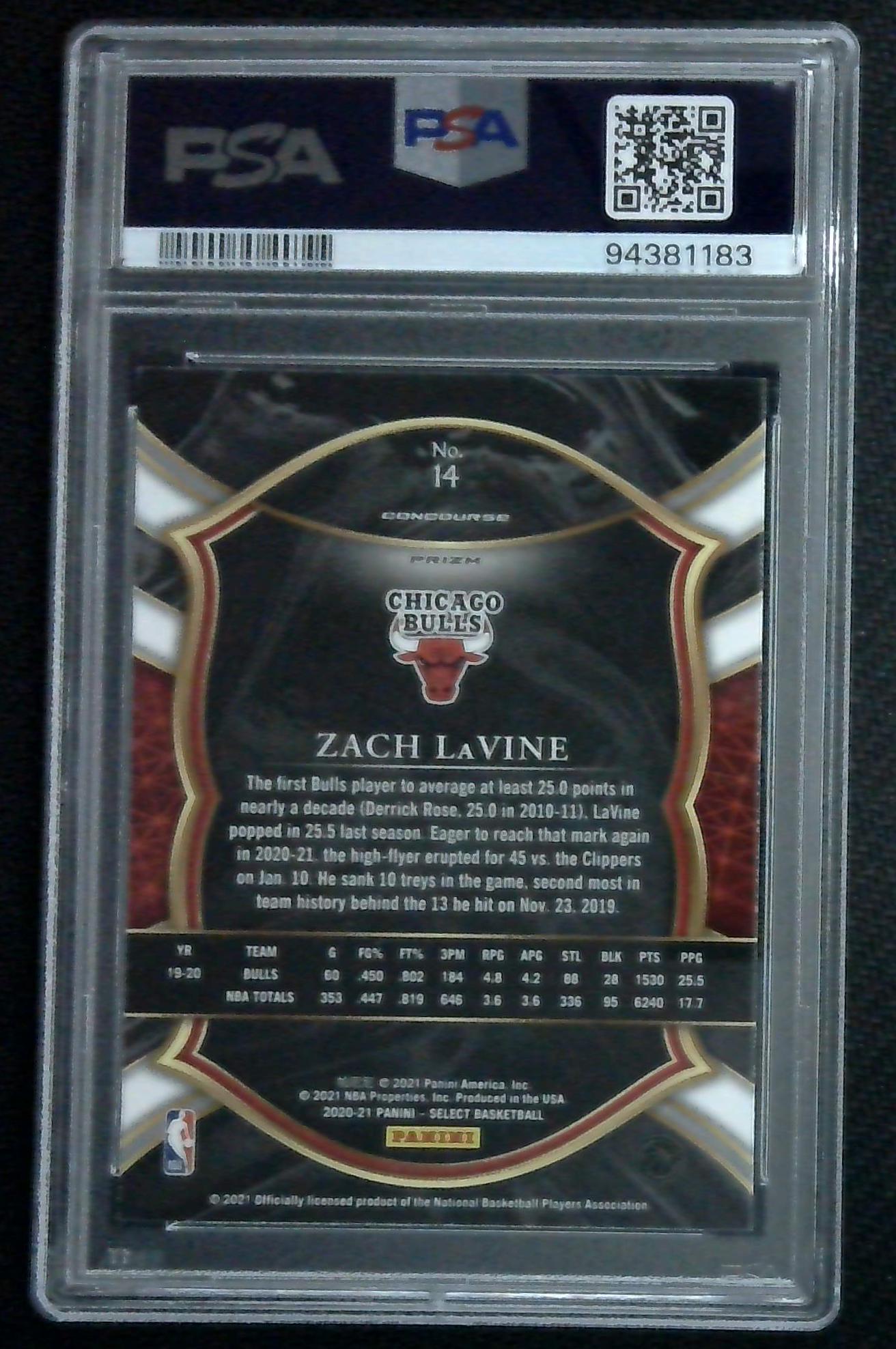 2020 Select Red White Orange Flash Zach Lavine