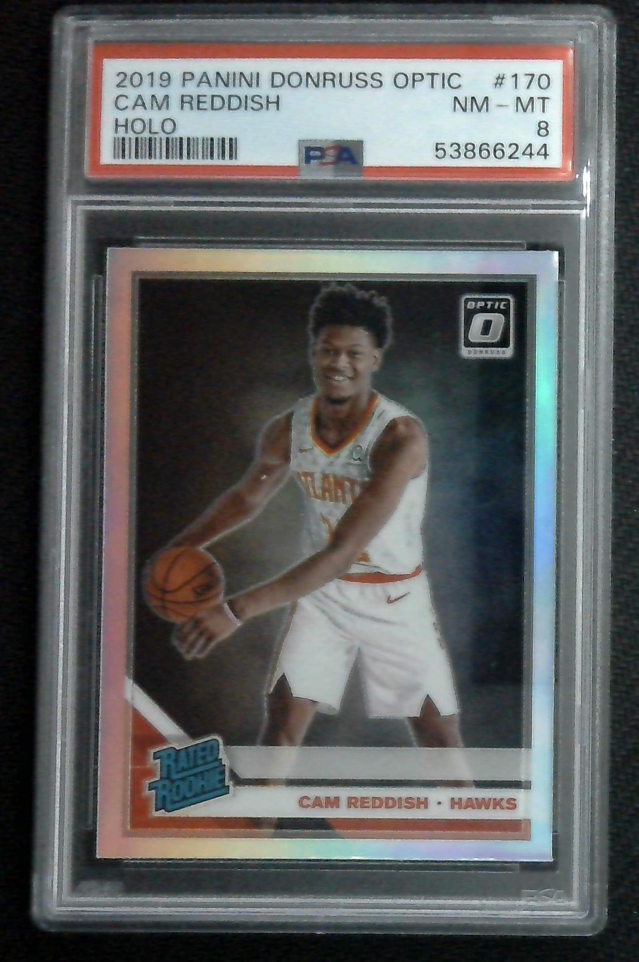 2019 Optic Holo Cam Reddish Rated Rookie PSA 8
