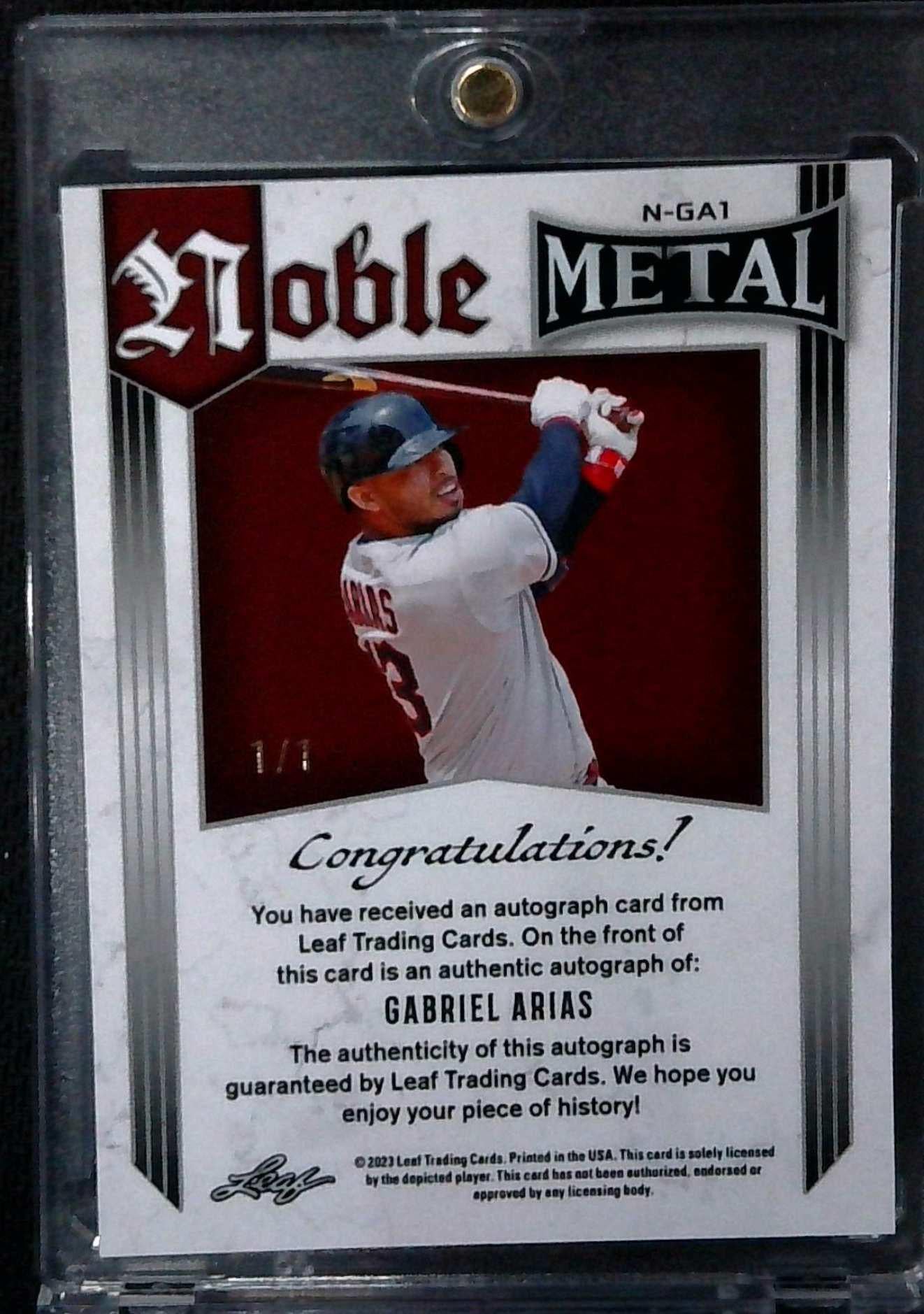 2023 Leaf Metal Noble Gabriel Arias Auto 1/1