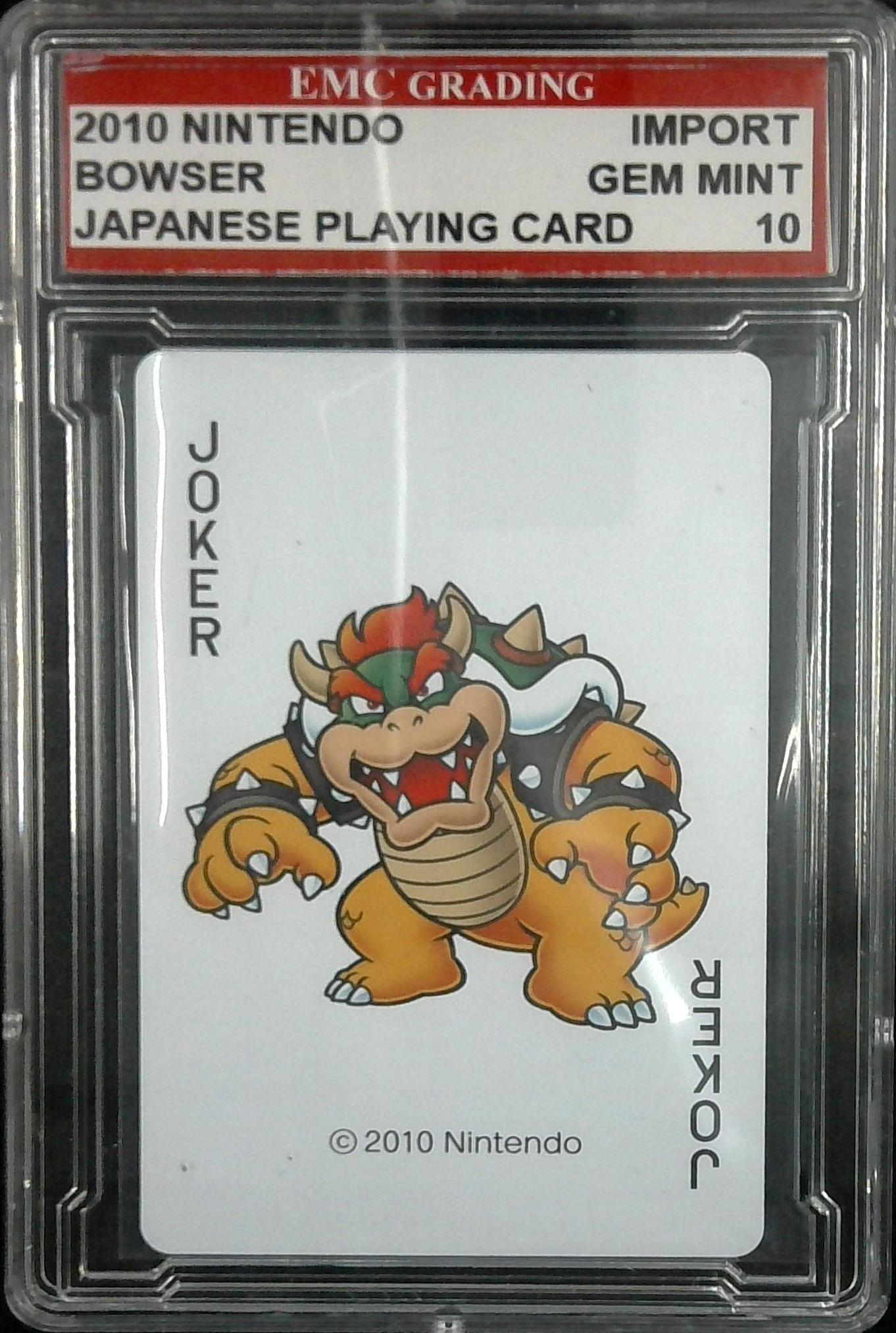 2010 Nintendo Bowser Japanese Playing Card EMC Grading 10