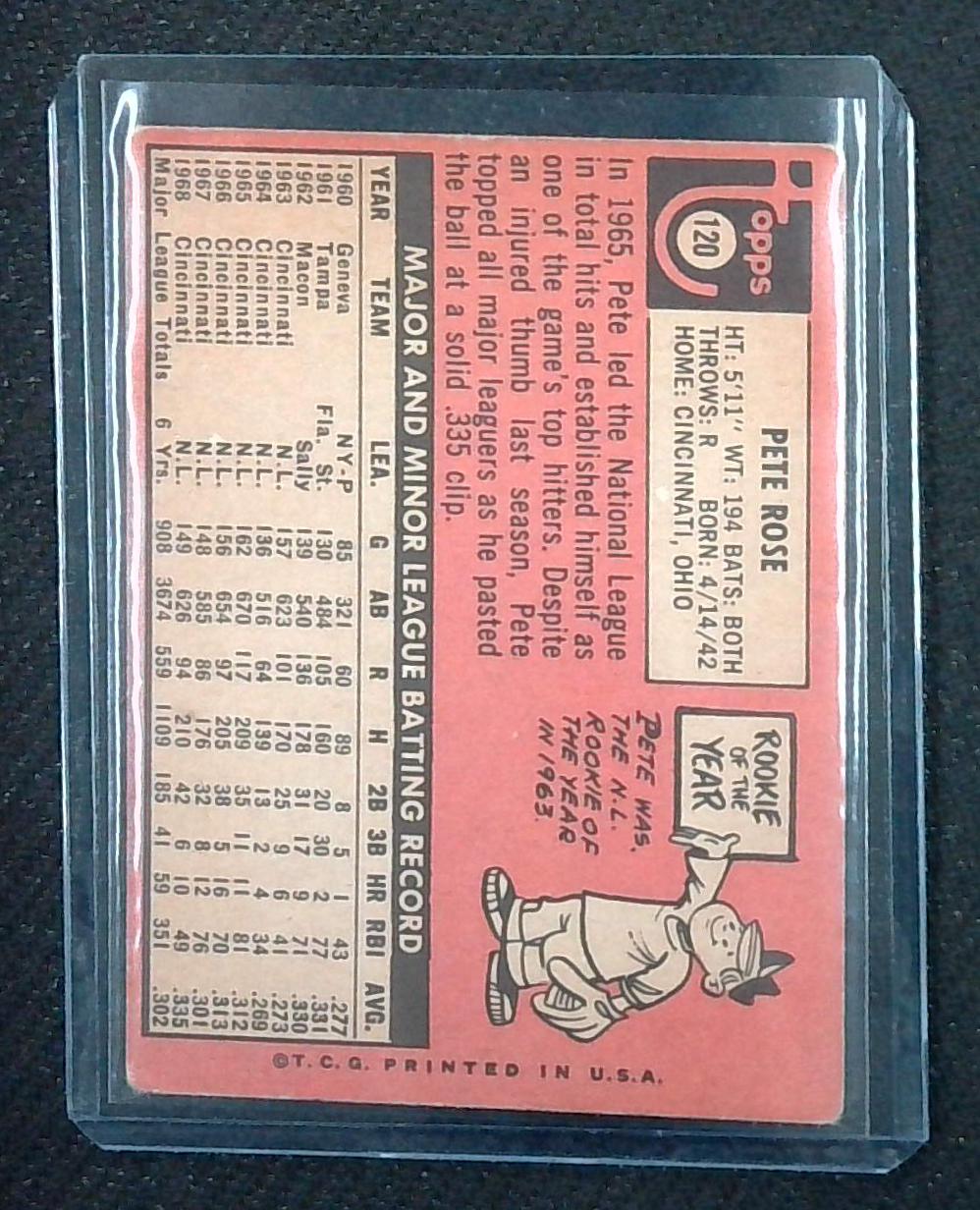 1969 Topps - #120 Pete Rose