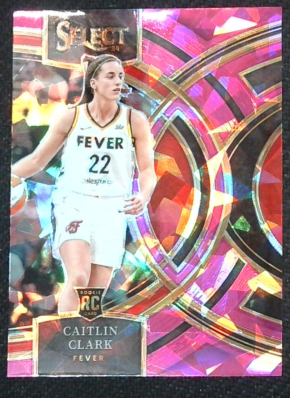 2024 Select WNBA Caitlin Clark Pink Ice Premier Level Rookie