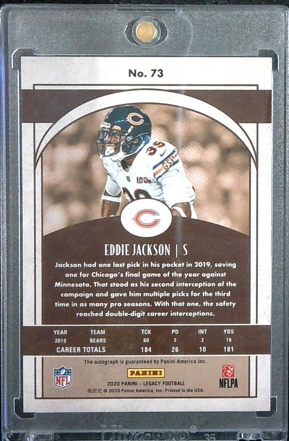 2020 Legacy Eddie Jackson Auto Red /35