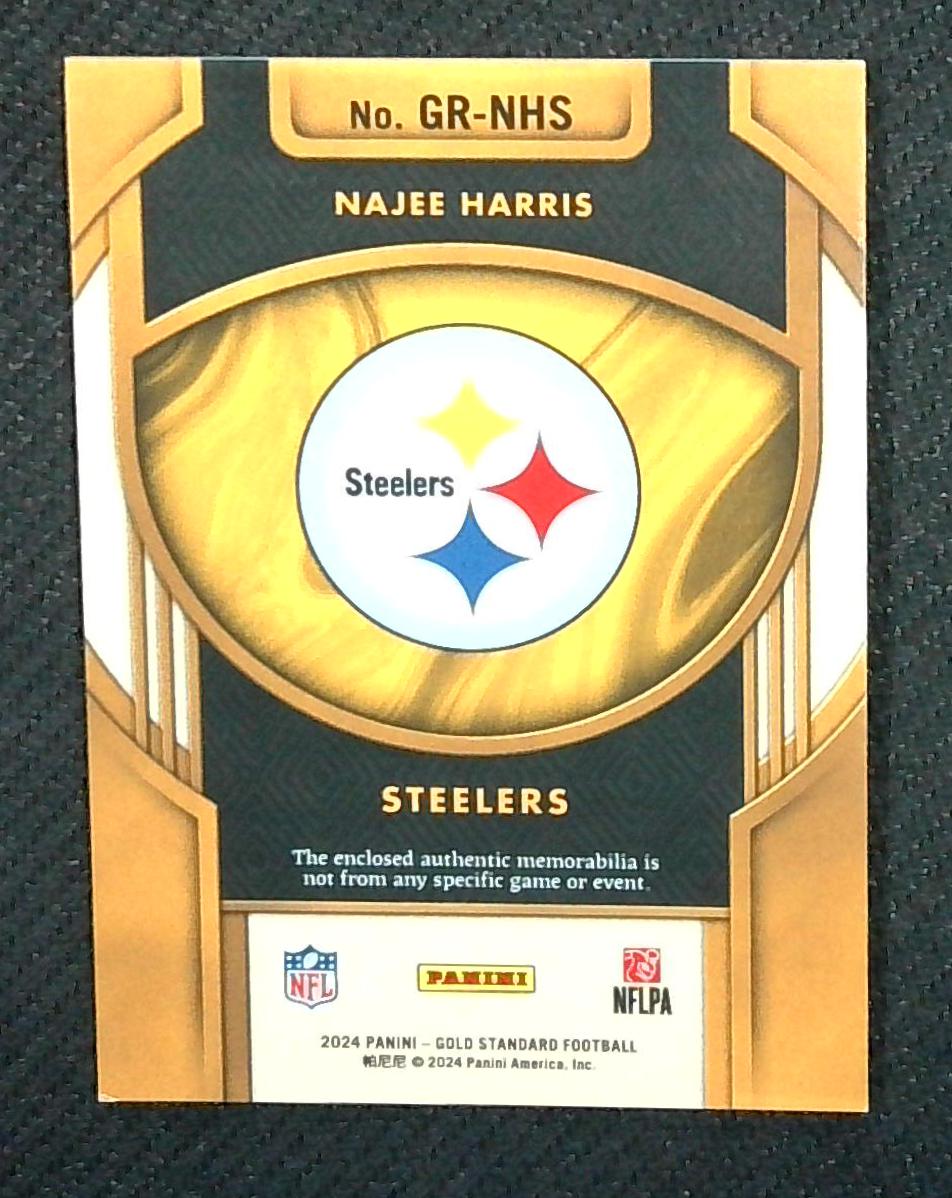2024 Gold Standard Najee Harris Gold Rush Patch Relic /24