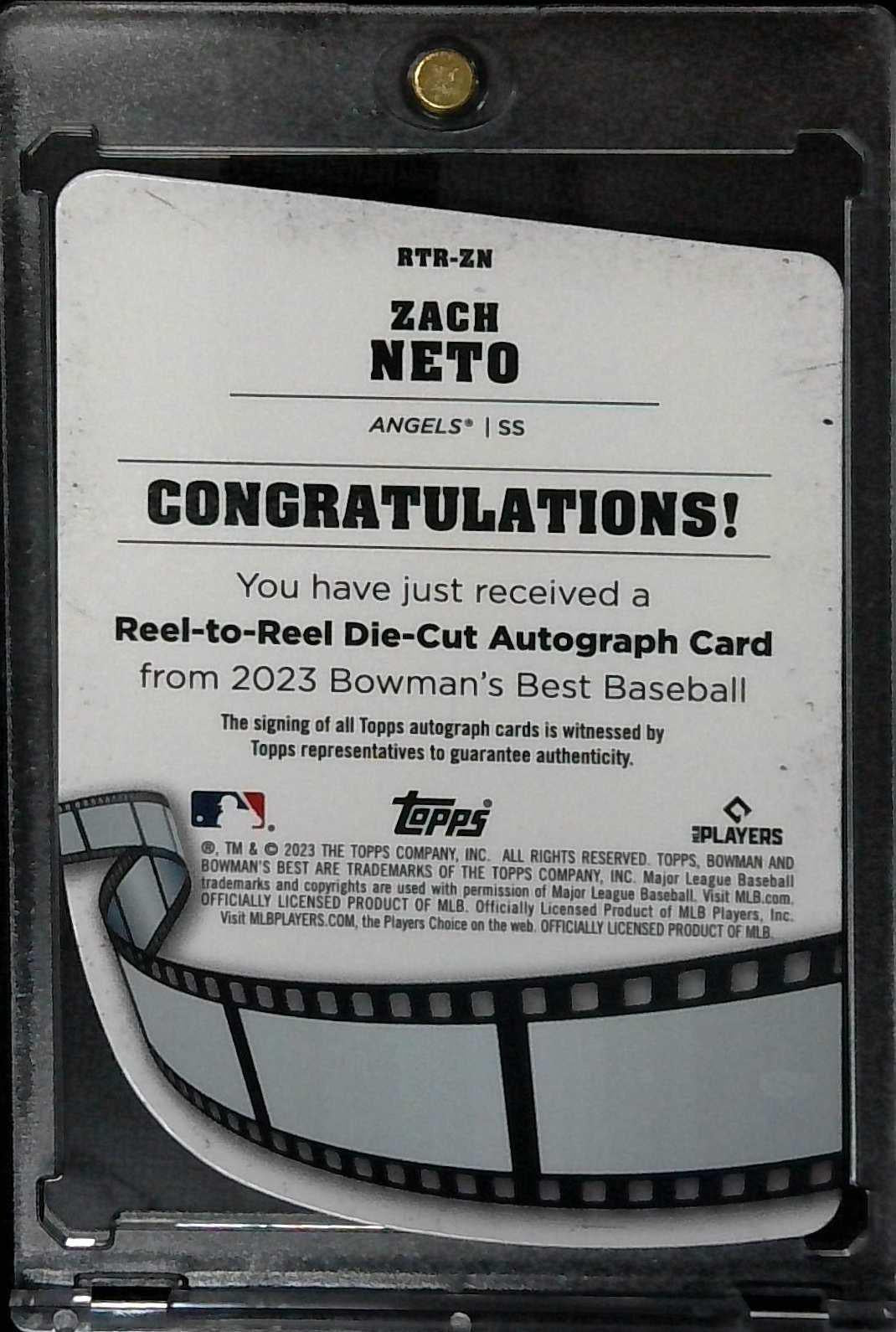 2023 Bowman's Best Reel To Reel Zach Neto Auto /150