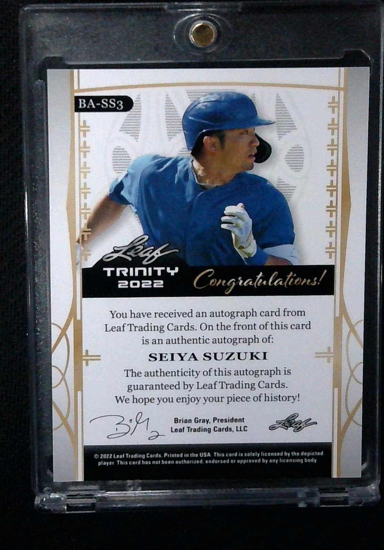 2022 Leaf Trinity Seiya Suzuki Auto 1/1