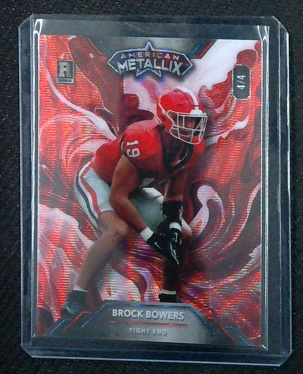 2023 BROCK BOWERS WILD CARD AMERICAN METALLIX 2/4 RC RED