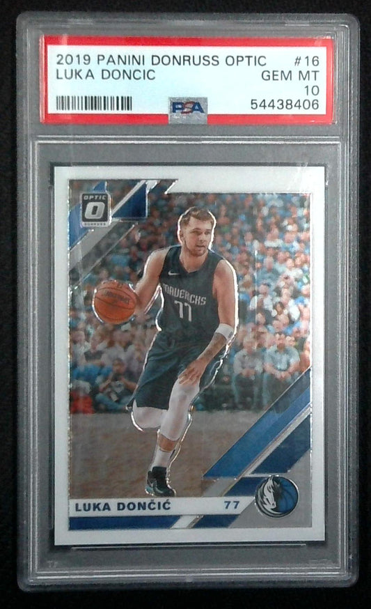 2019 Panini Donruss Optic LUKA DONCIC #16 PSA 10 Mavericks 2nd Year