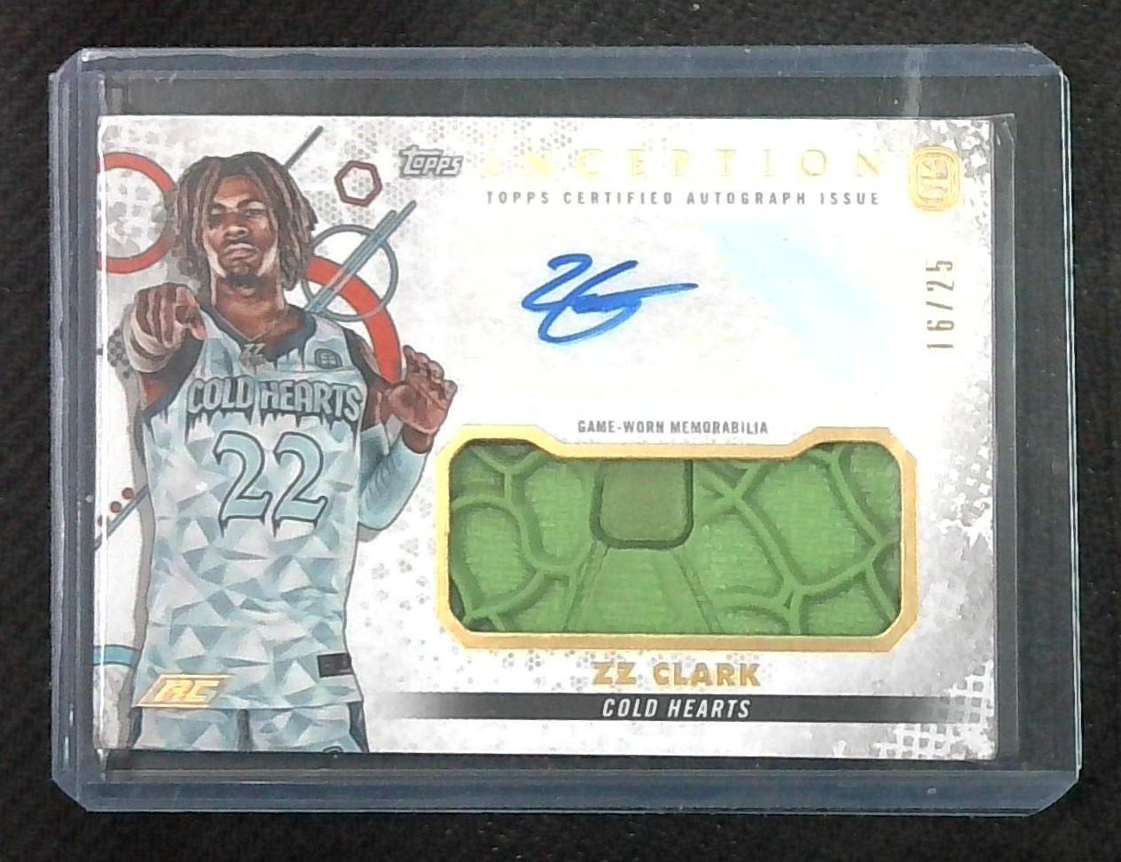 2022 Topps Inception OTE Shoe Relic ZZ Clark ROOKIE AUTO /25