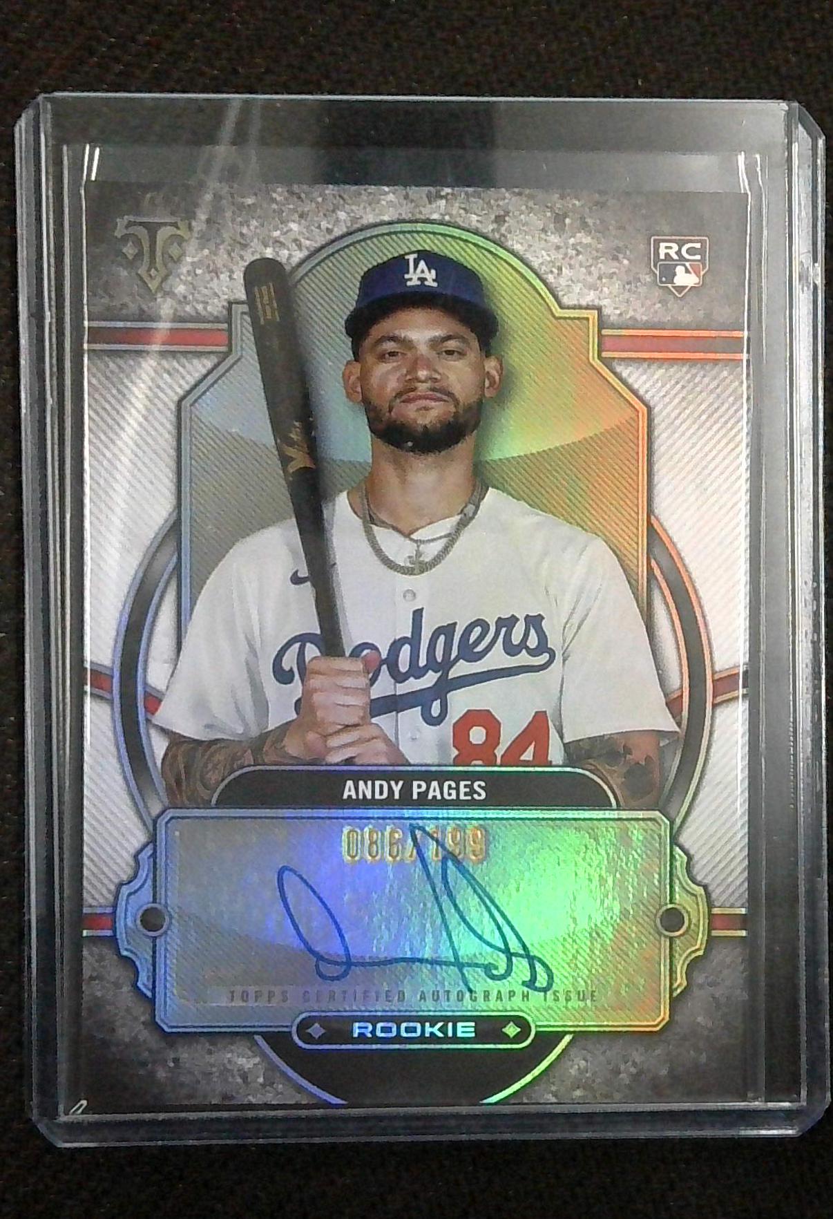 2024 Topps Triple Threads Andy Pages Rookie Auto /199 Dodgers RC