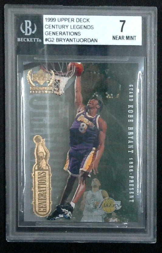 1998-99 Upper Deck Century Legends Kobe Bryant / Michael Jordan Generations BGS 7