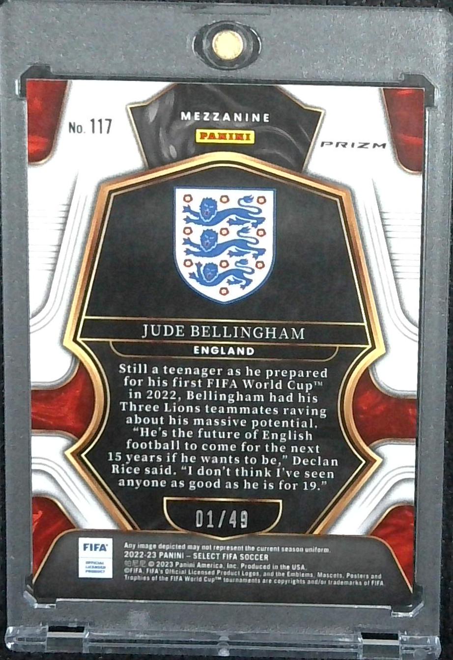 2022-23 Select Jude Bellingham Tie Dye Mezzanine Prizm 01/49