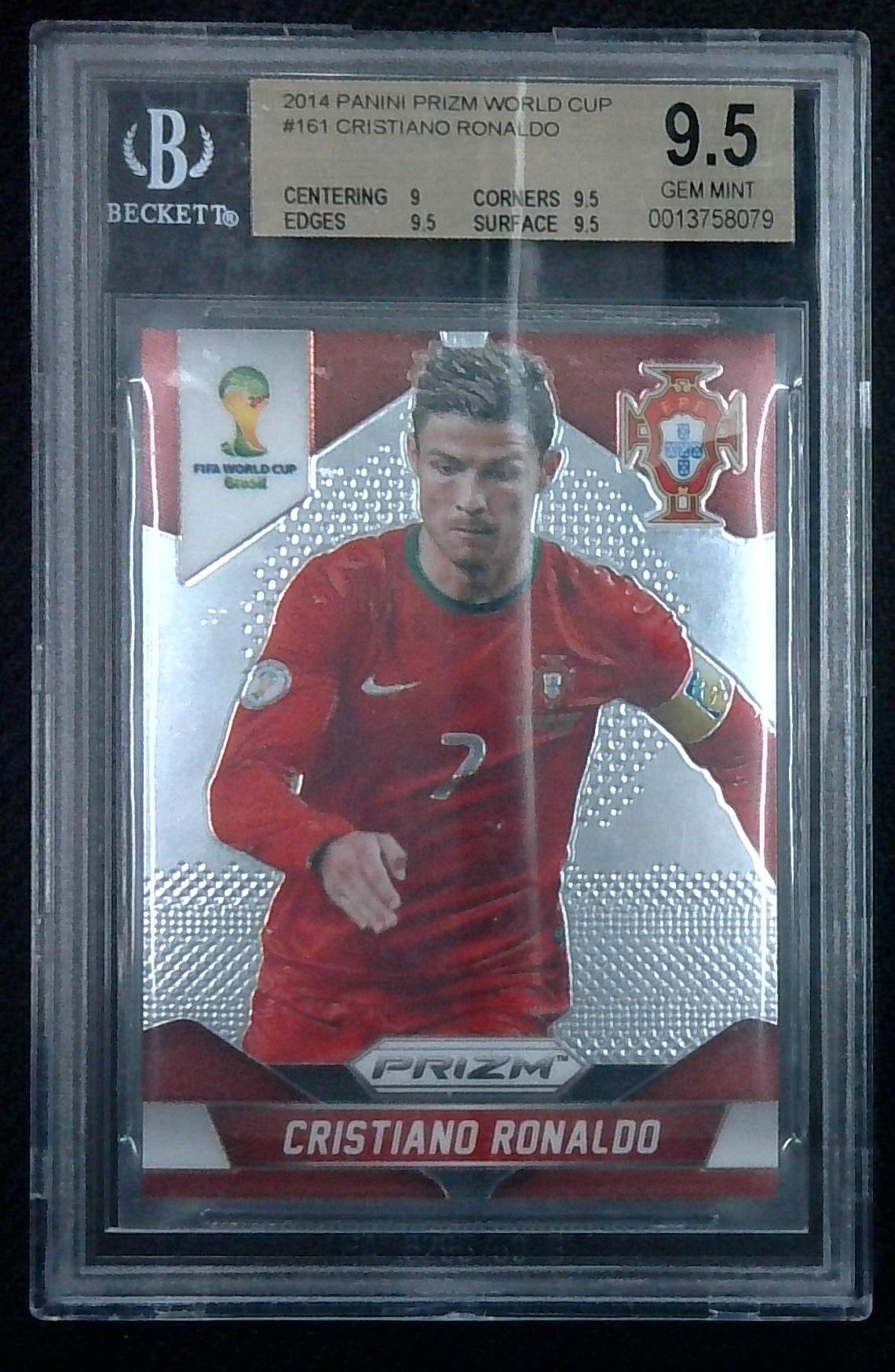 2014 Panini Prizm World Cup Cristiano Ronaldo #161 BGS 9.5 Gem Mint