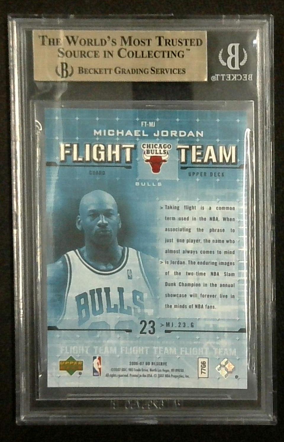 2006 UD Reserve Flight Team Michael Jordan #FT-MJ BGS 9.5 GEM MINT