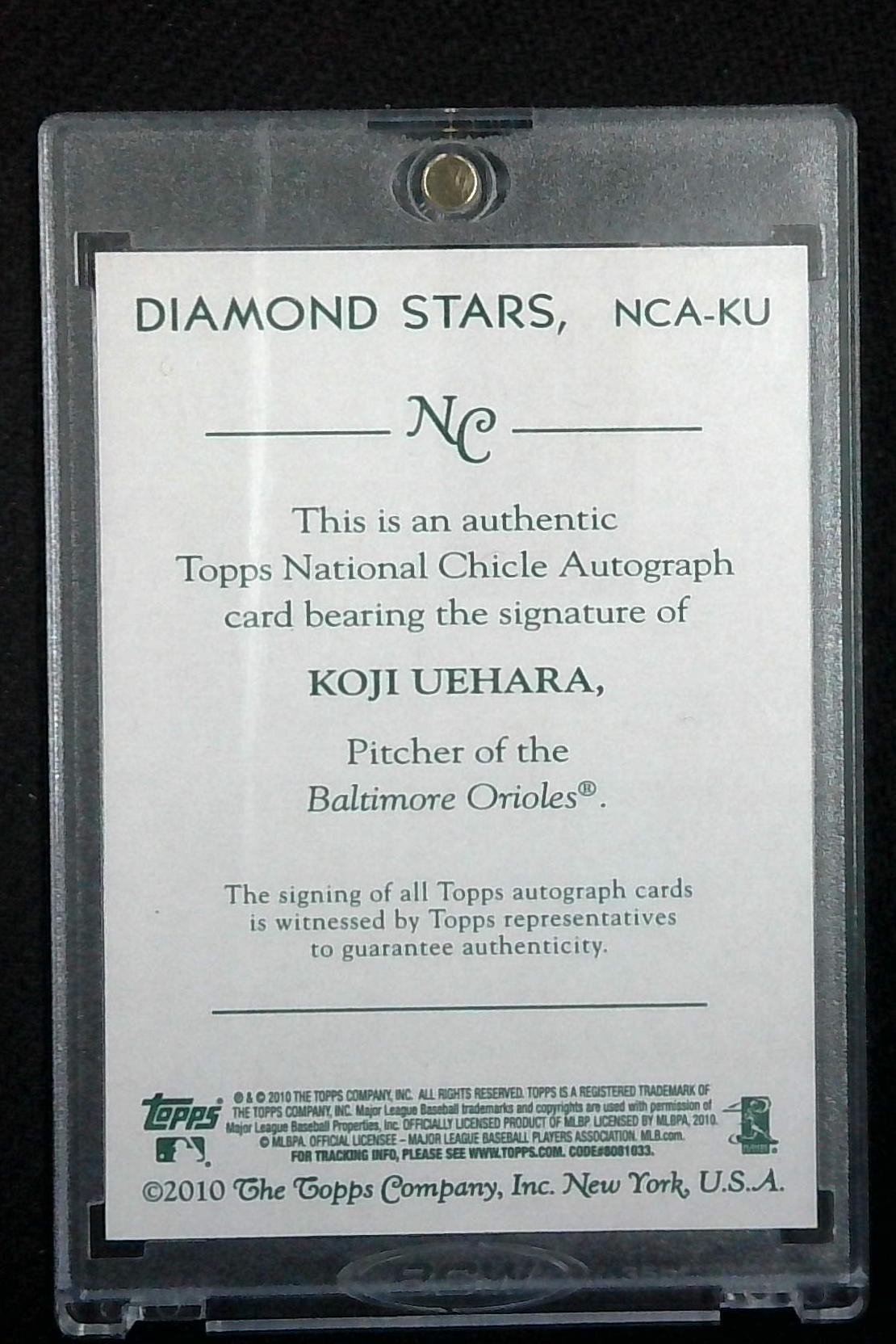 2010 Topps National Chicle Koji Uehara Auto