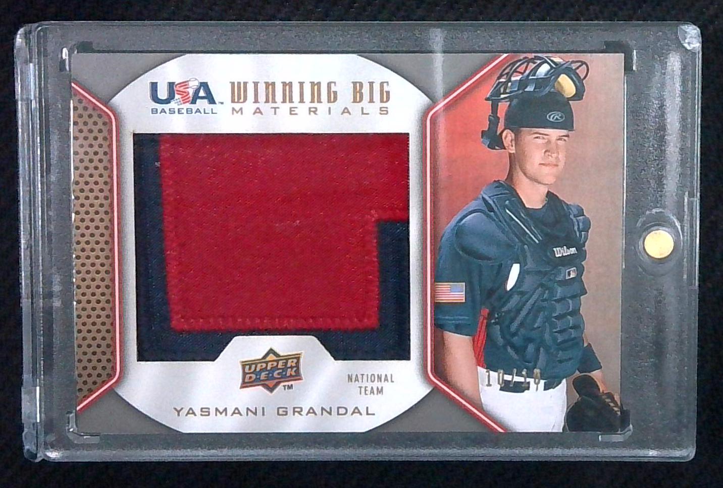 2009 Upper Deck Team USA Winning Big Materials Patch Yasmani Grandal /10