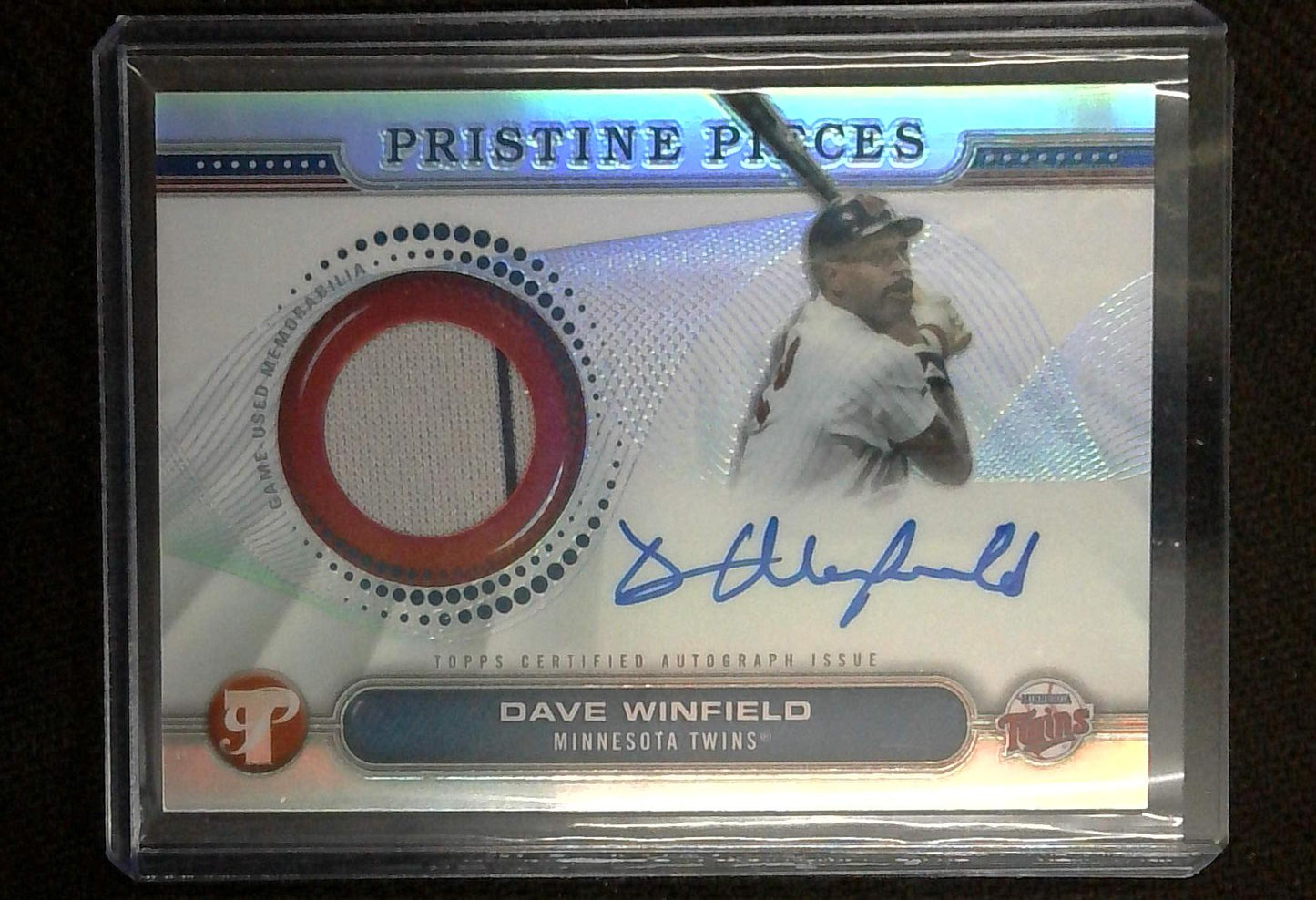 2024 Topps Pristine Dave Winfield Pristine Pieces GU Patch Autograph Twins