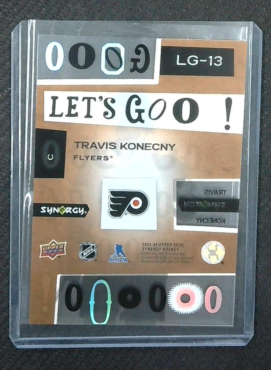Travis Konecny 2023-24 Upper Deck Synergy Let's Go! SP 08/25!! Flyers