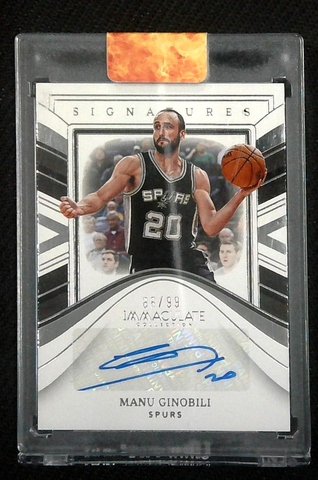 2022-23 Panini Immaculate Immaculate Signatures /99 Manu Ginobili