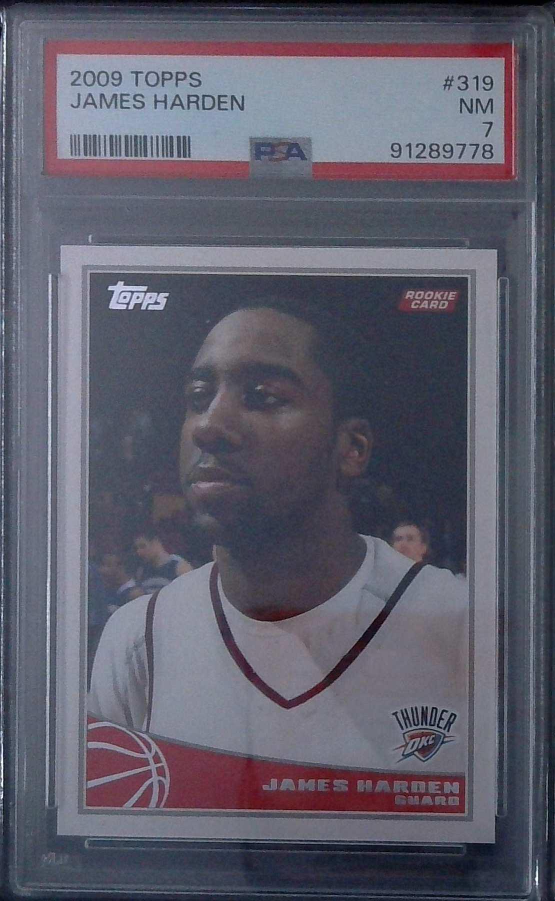 2009 Topps James Harden Rookie PSA 7