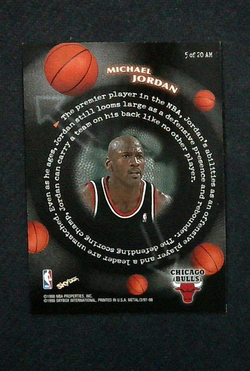 Michael Jordan 1997-98 Skybox Metal Universe All-Millennium Insert #5 RARE SP