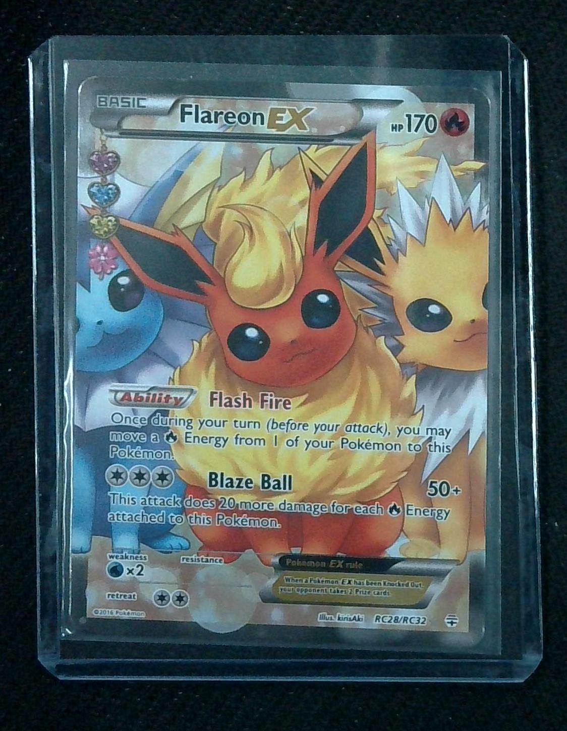 Pokemon TCG - Flareon EX RC28/RC32 Generations Radiant Collection VLP Ultra Rare
