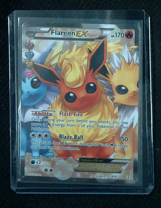 Pokemon TCG - Flareon EX RC28/RC32 Generations Radiant Collection VLP Ultra Rare