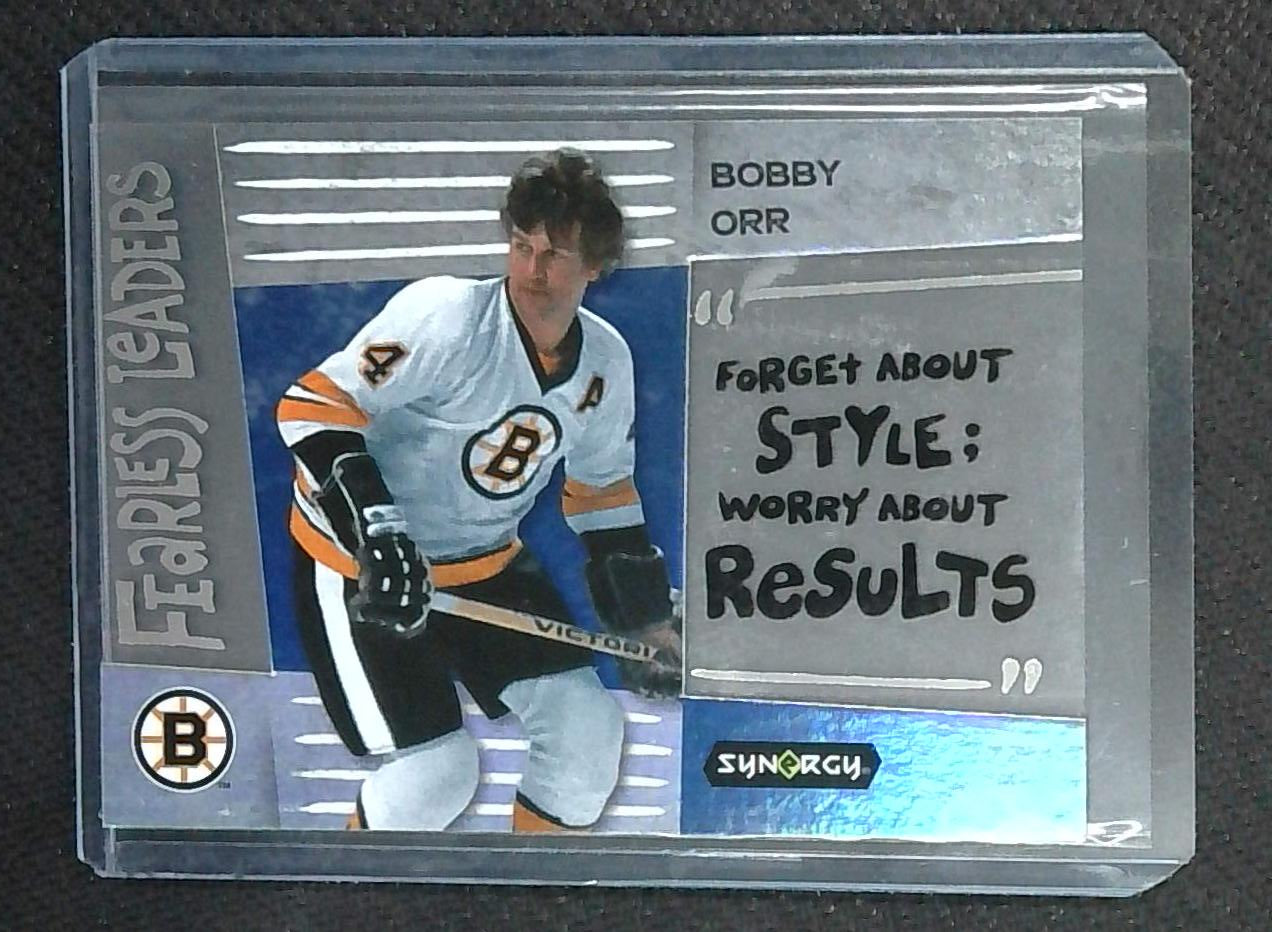23/24 Upper Deck Synergy - BOBBY ORR - Fearless Leaders Acetate Card #LD-5