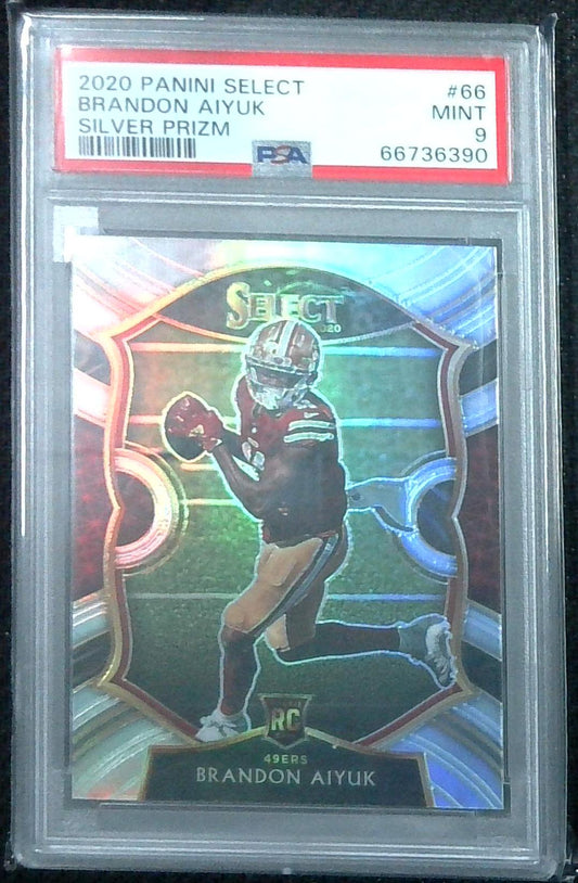 2020 Select Brandon Aiyuk Solver Prizm Rookie PSA 9